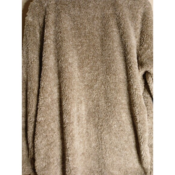 Cuddl Duds Super Soft Fuzzy Cardigan W/Pockets Light Brown Womens Large Soft - Picture 15 of 16